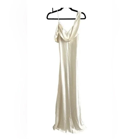 Reformation Ronda Dress Silk Wedding Dress Ivory New - Picture 9 of 10